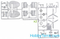 Plus model 72010 1/72 Scale EC-121 Warning Star Model Kit
