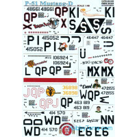 Decal 1/48 for P-51-D Mustang