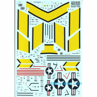 F-86E Sabre technical stencils