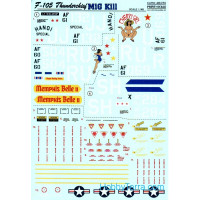 Decal 1/48 for F-105 Thunderchief, part 1