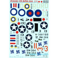 Decal 1/48 for Brewster F2A Buffalo