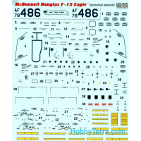 Decal 1/48 for F-15 Eagle
