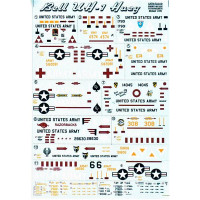 Decal 1/72 for UH-1 Huey