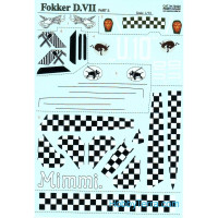 Fokker D VII Part 2, 3 sheets