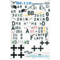 Decal 1/72 for Messerschmitt Me-110