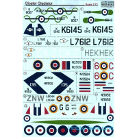 Decal 1/72 for Gloster Gladiator, Part 1