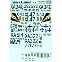 Decal 1/72 for Fairey Gannet