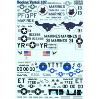 Decal 1/72 for  Boeing-Vertol 107, Part 3