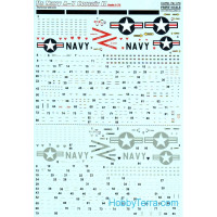 A-7 Corsair II technical stencils