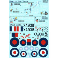 Decal 1/72 for Handley Page Victor