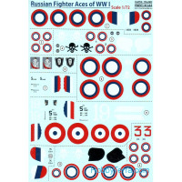 Decal 1/72 for Russian Fighter Aces of WWl