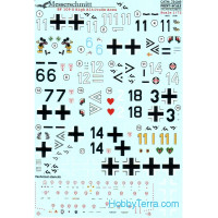 Decal 1/72 for Bf 109G 