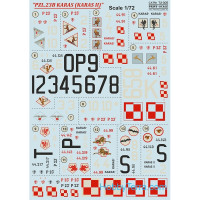 Decal 1/72 for PZL.23B 