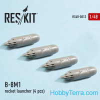 RESKIT  48-0013 Rocket Launcher B-8M1 (4 pcs) (1/48), for Eduard/HobbyBoss kit