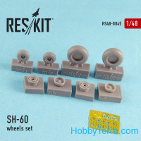 Wheels set 1/48 for SH-60 (all versions), for Italeri/Revell kit