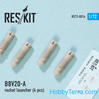 Rocket Launcher B8V20-А (4 pcs) (1/72), for Italeri/Zvezda kit