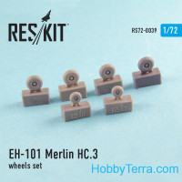 Wheels set 1/72 for EH-101 Merlin HC.3, for Italeri/Revell kit