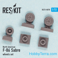 Wheels set 1/72 for F-86 