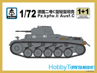 Pz.Kpfw.II Ausf.C tank (2 model kits in the box)