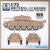 Crusader Mk.I/II Cruiser tank Mk.VI (2 model kits in the box)