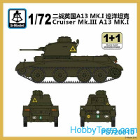 Cruiser Mk.III A13 MK.I tank (2 model kits in the set)