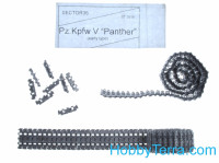Assembled metal tracks for Pz.Kpfw V Panther, early type