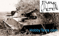 Assembled metal tracks for PT-76, BTR-50, ASU-85