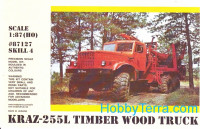 Kraz 255L timber wood truck