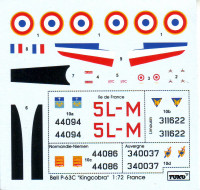 Decal for Bell P-63C Kingcobra, France