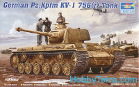 German tank Pz.Kpfm KV-1(captured) 756 (r)