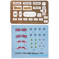 Trumpeter  05799 HMS Malaya, 1943		