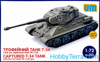 T-34 captured tank with 8,8 cm KwK 36L/36 gun