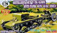Artillery set T-26 / 45mm antitank gun 53-K(1937)