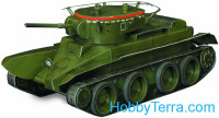 Tank BT-5 (summer) paper model (Snap fit)