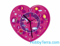Puzzle-clock Heart (pink)