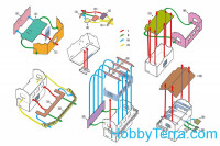 Umbum 299 Post control points and signals, paper model