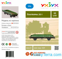 Umbum 304 Platform two-axle 20 t, paper model