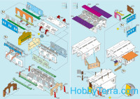 Umbum  305 Locomotive shed, paper model