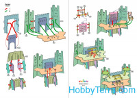 Umbum 322 Game set of cardboard: "Main Gate", paper model - Snap Fit