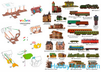 Umbum 325 Puzzle 3D "Swedish house", paper model - Snap Fit