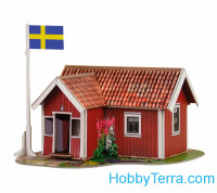 Umbum 325 Puzzle 3D "Swedish house", paper model - Snap Fit