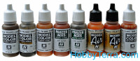 Vallejo  70183 Model Color Set "Staining, rust and streaking", 8x17ml