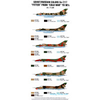 Vallejo  71604 Paint Set. Air Soviet/Russian colors Su-7/17 "Fitter" from "Cold War" to 80's, 8pcs