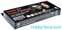 Vallejo  72865 Game air face painting set (by Angel Giraldez), 8pcs