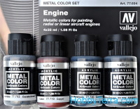 Metal Color Set Engine, 4 pcs