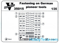 Photo-etched set 1/35 Fastening on German pioneer tools