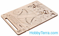 Wood Trick  W05 Mechanical 3D-puzzle "Woodik Bat"