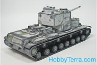 World of Paper tanks AR-0002 Paper model. Heavy tank KV-5