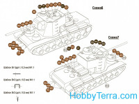 World of Paper tanks AR-0002 Paper model. Heavy tank KV-5