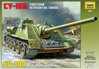 SU-100 Soviet tank destroyer